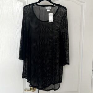 Coverup Jordan Taylor Scoop Neck Black Size S NWT